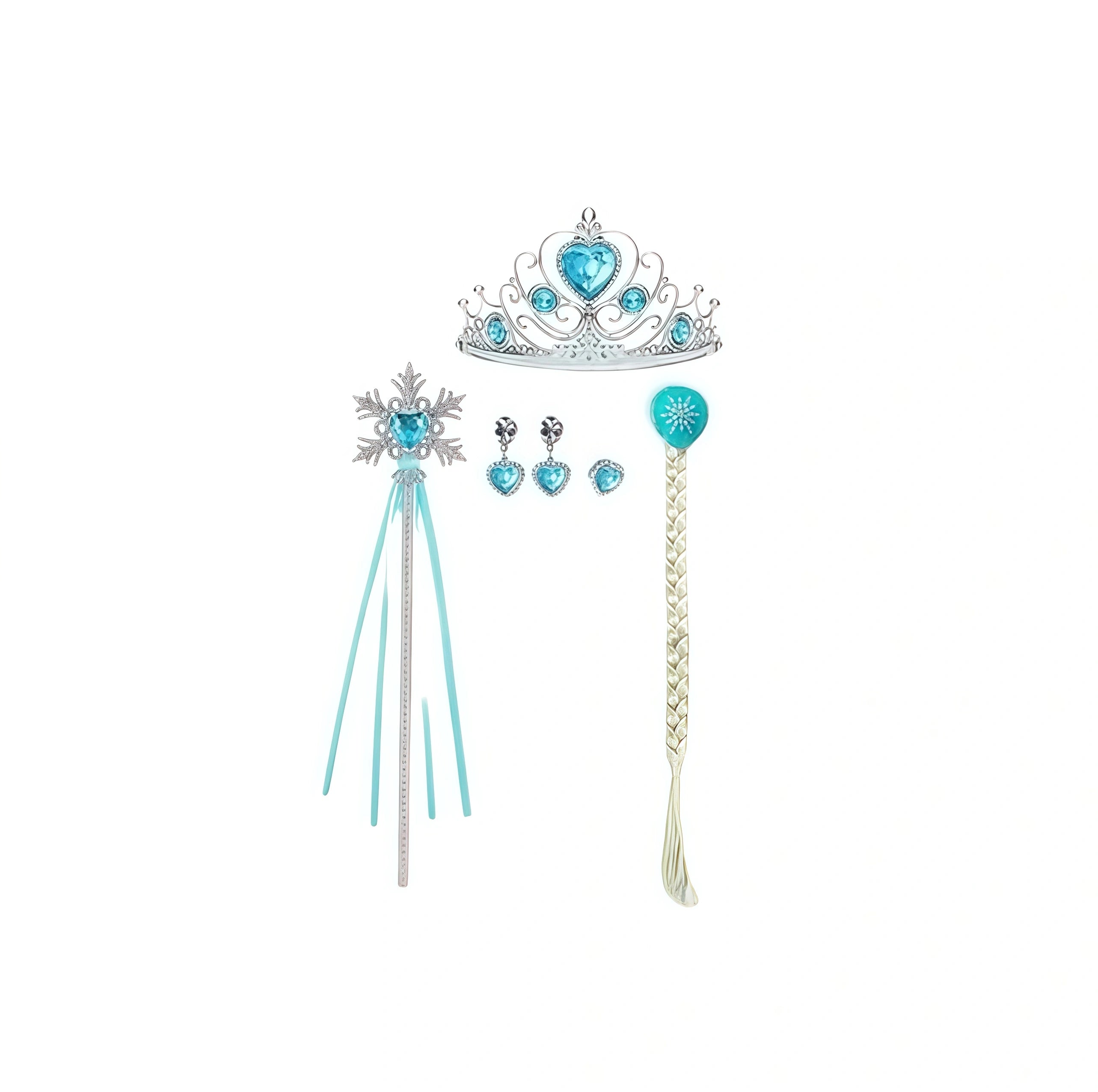 Nolangs Ice Princess Dress – Blue Costume with Accessories