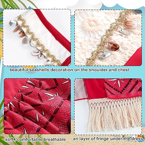 Nolangs Princess Dress for Girls with Accessories Costume