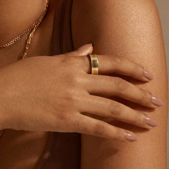 Nolangs R9 Titanium Smart Ring – Body Temperature Monitoring