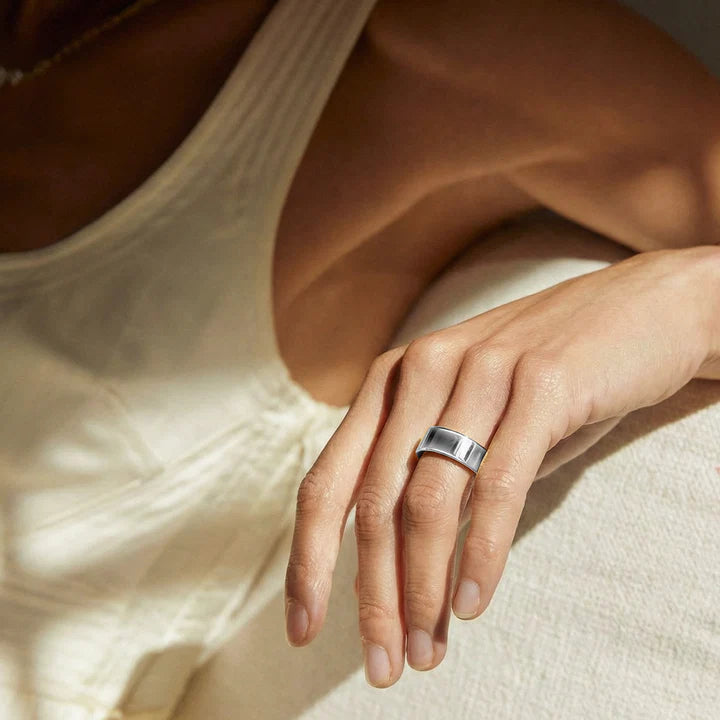 Bague intelligente Nolangs R9 en titane – Surveillance de la température corporelle