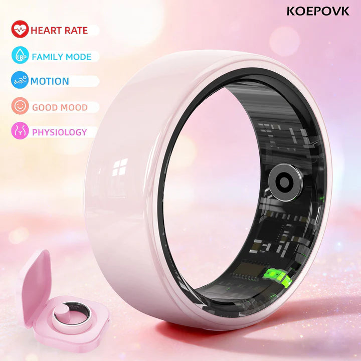 Nolangs 2 Ceramic Smart Ring – AI Health Insights & Care Monitoring