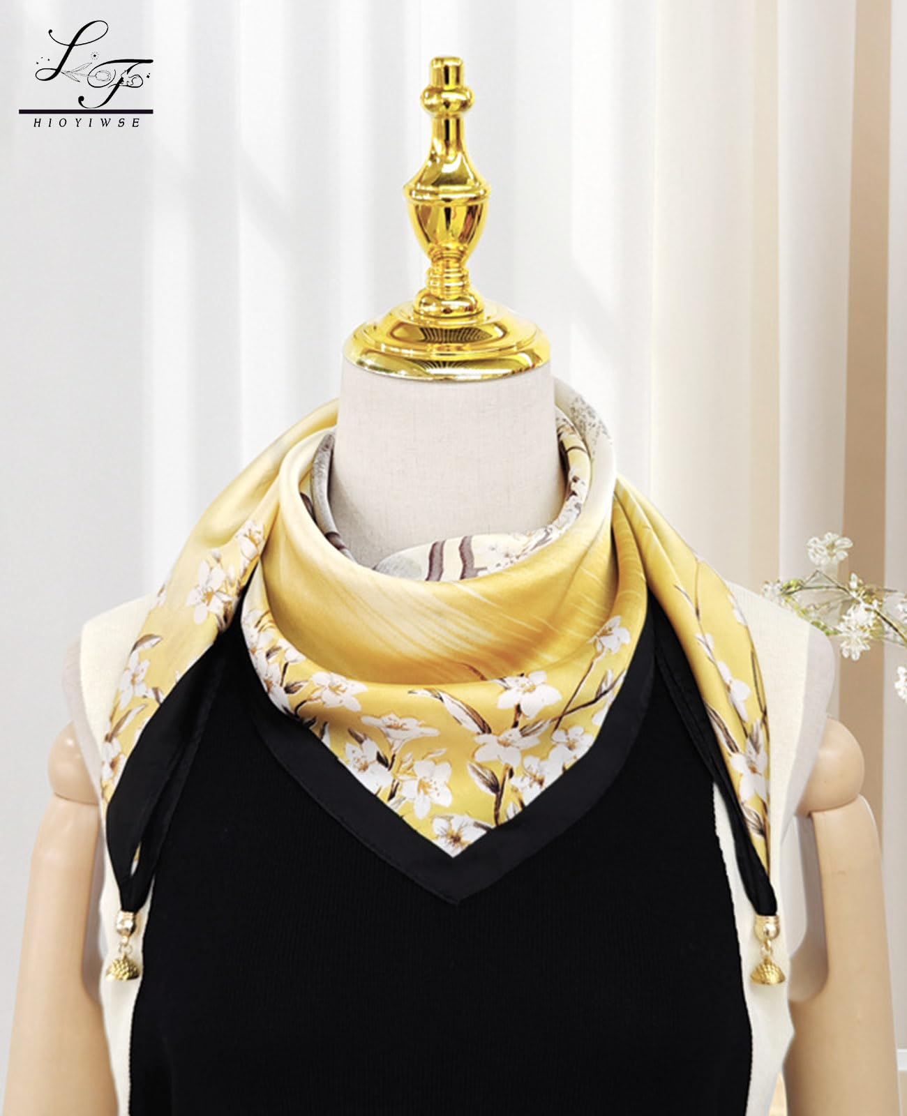 Nolangs Satin Head Scarf – Silk Bandana, Hair & Neck Wrap