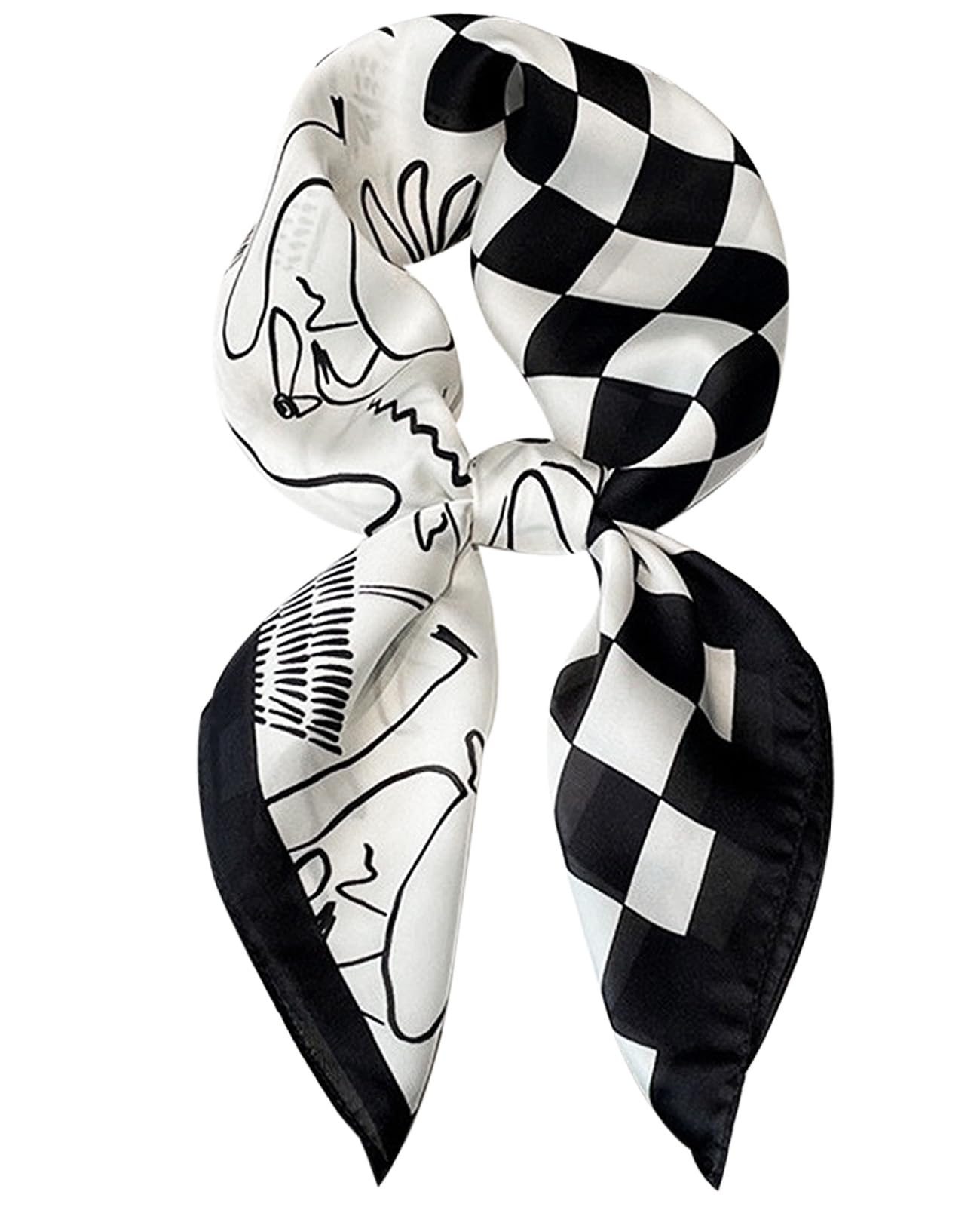 Nolangs Satin Head Scarf – Silk Bandana, Hair & Neck Wrap