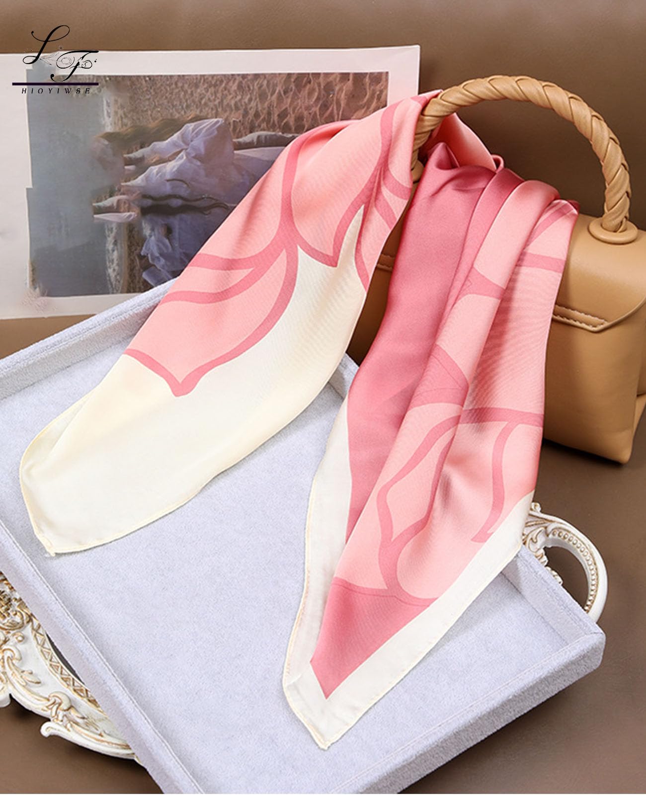 Nolangs Satin Head Scarf – Silk Bandana, Hair & Neck Wrap