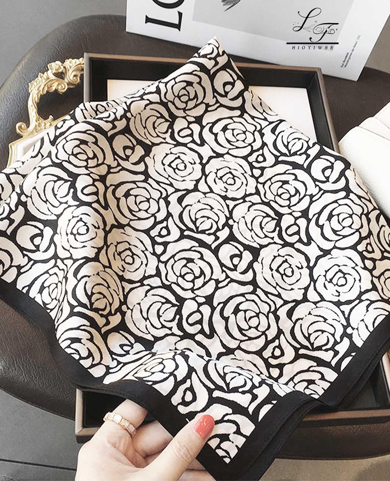 Nolangs Satin Head Scarf – Silk Bandana, Hair & Neck Wrap