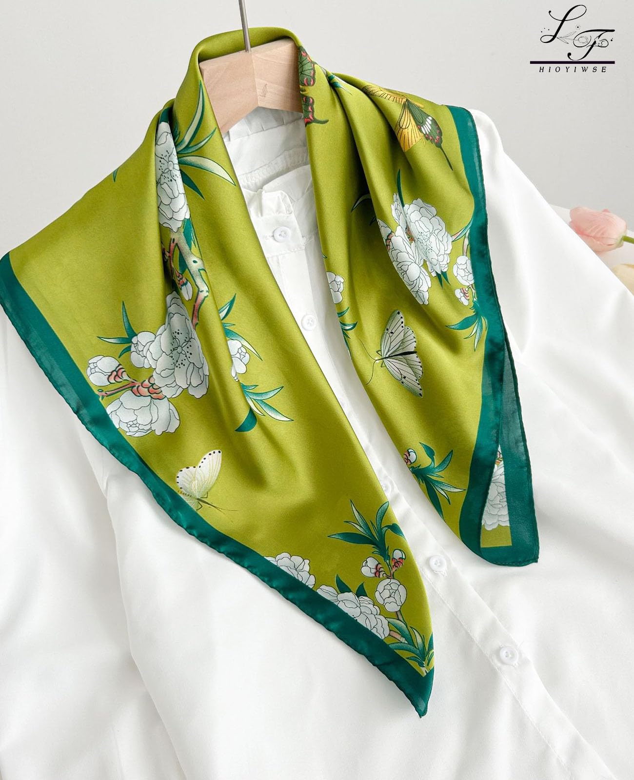 Nolangs Satin Head Scarf – Silk Bandana, Hair & Neck Wrap
