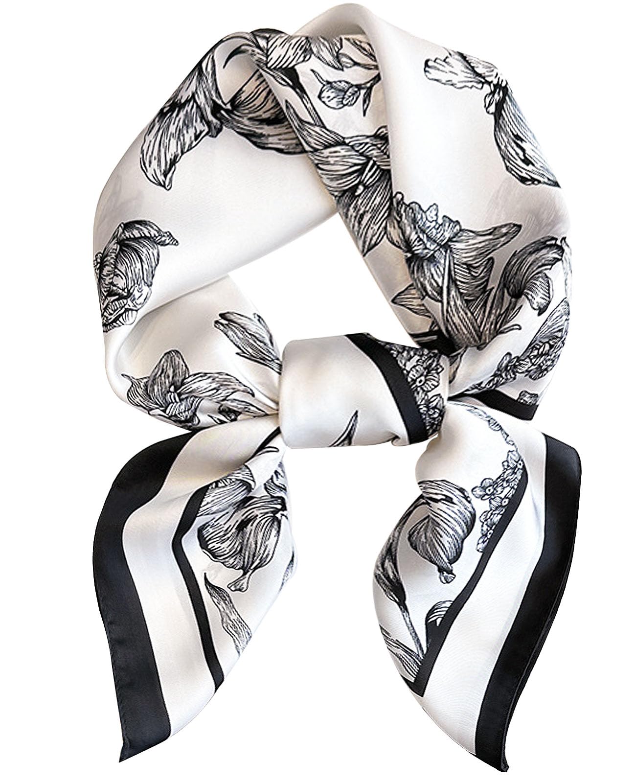 Nolangs Satin Head Scarf – Silk Bandana, Hair & Neck Wrap