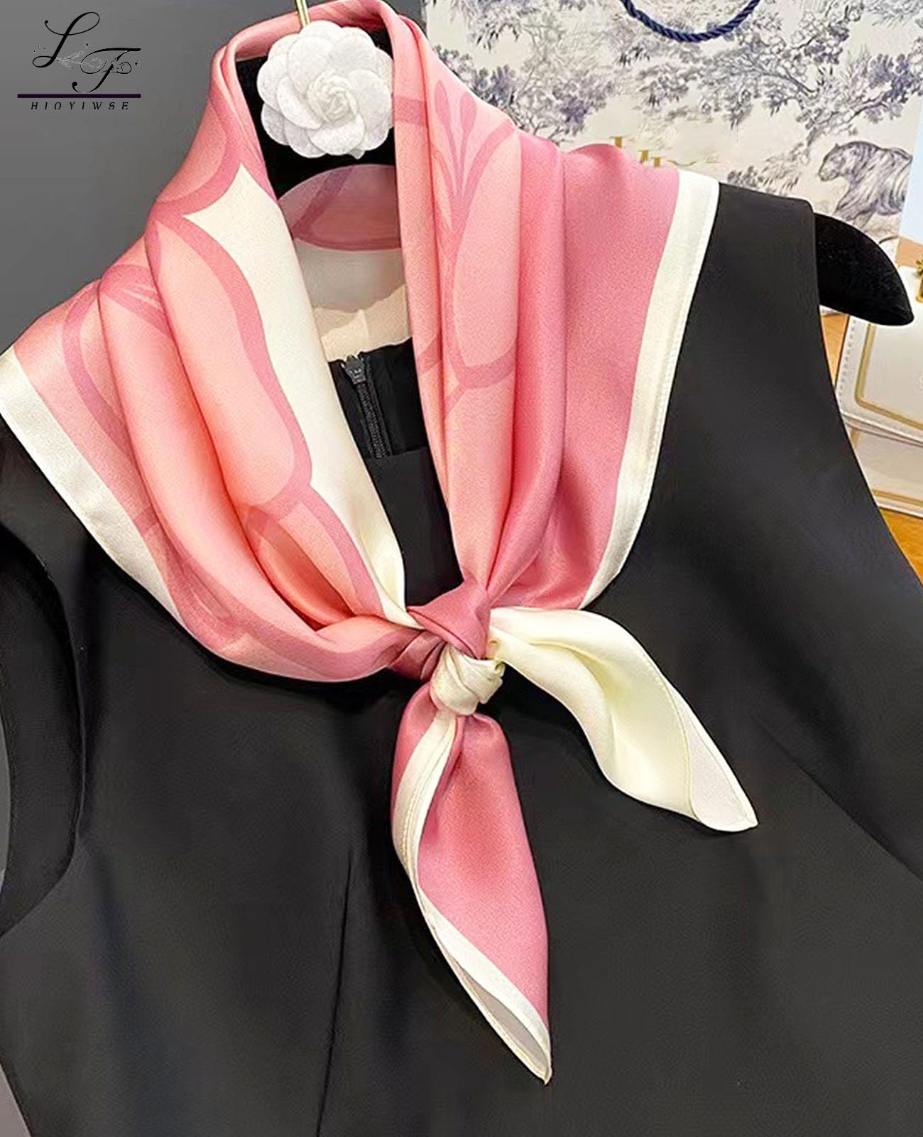 Nolangs Satin Head Scarf – Silk Bandana, Hair & Neck Wrap