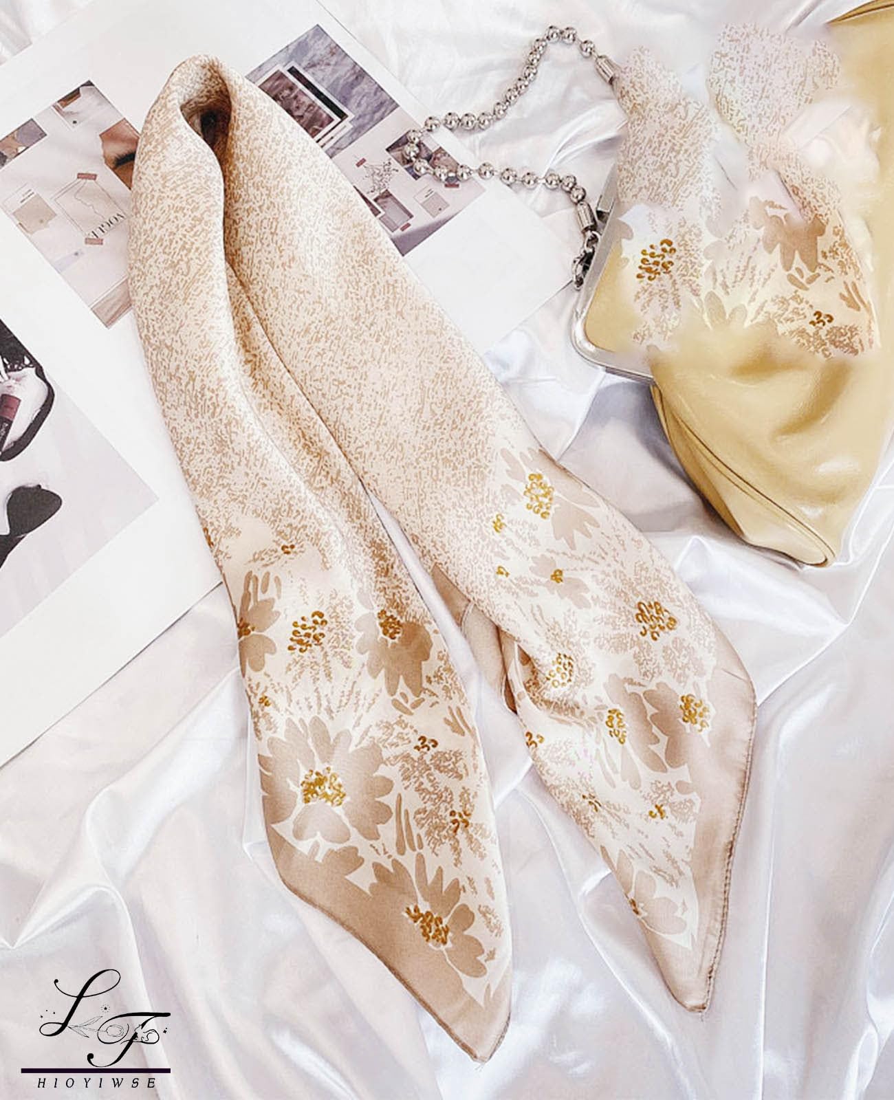 Nolangs Satin Head Scarf – Silk Bandana, Hair & Neck Wrap