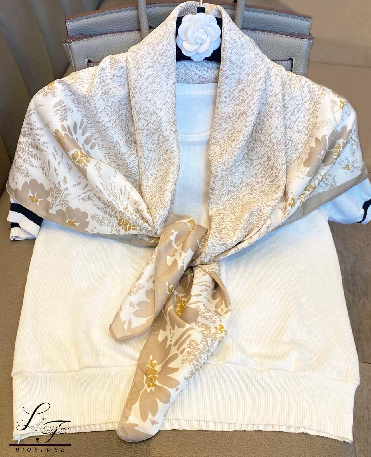 Nolangs Satin Head Scarf – Silk Bandana, Hair & Neck Wrap