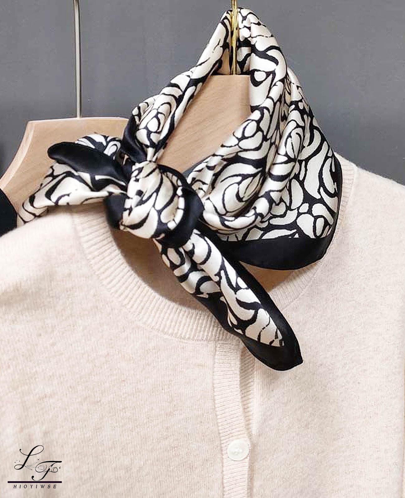 Nolangs Satin Head Scarf – Silk Bandana, Hair & Neck Wrap