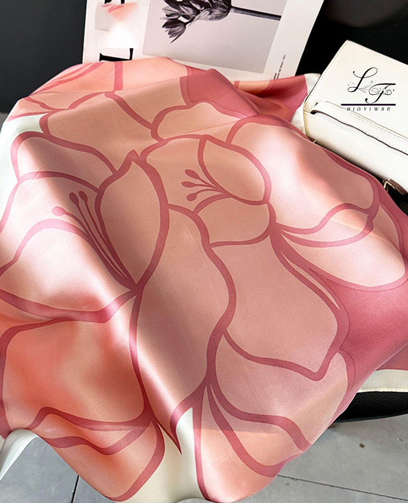 Nolangs Satin Head Scarf – Silk Bandana, Hair & Neck Wrap