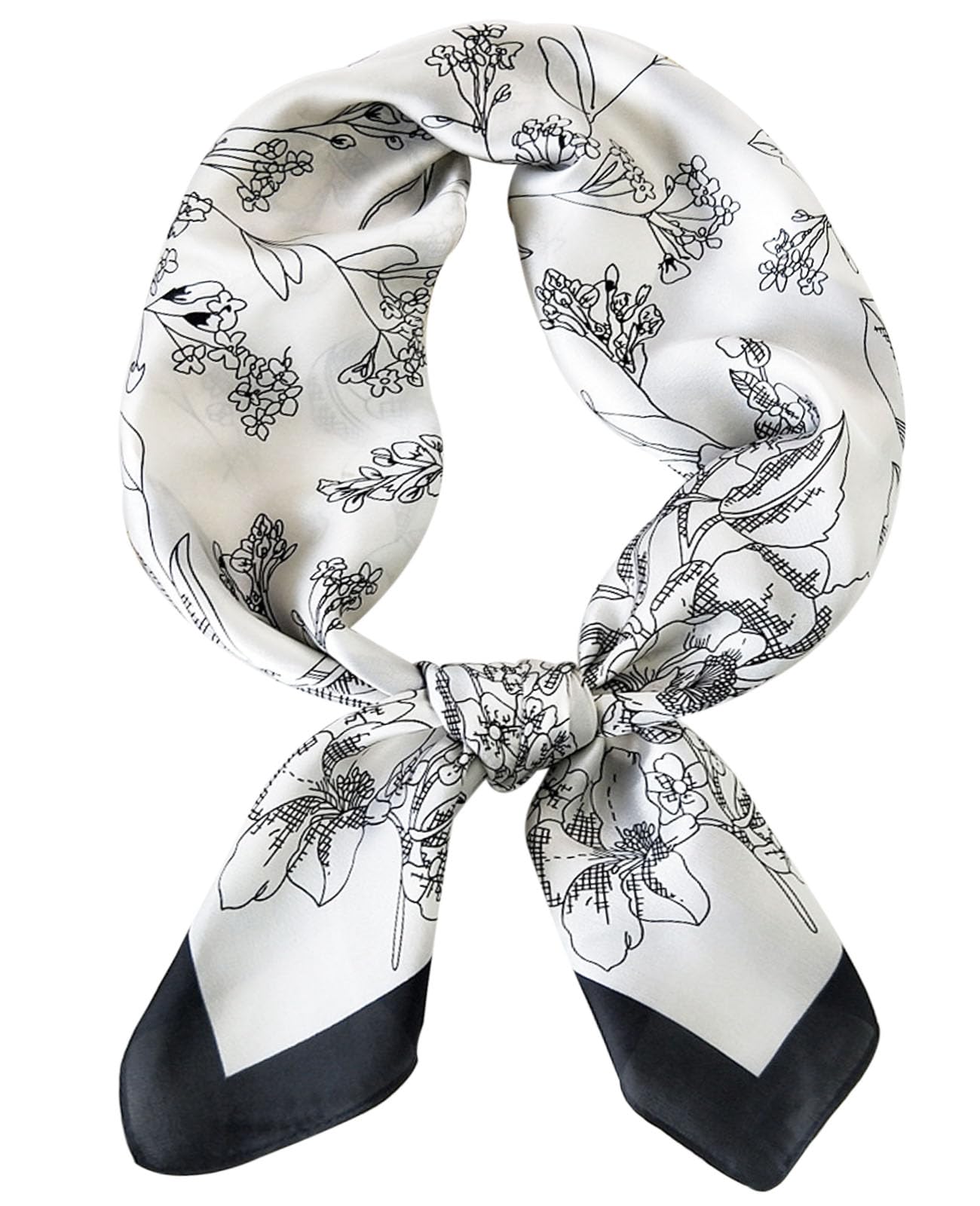 Nolangs Satin Head Scarf – Silk Bandana, Hair & Neck Wrap
