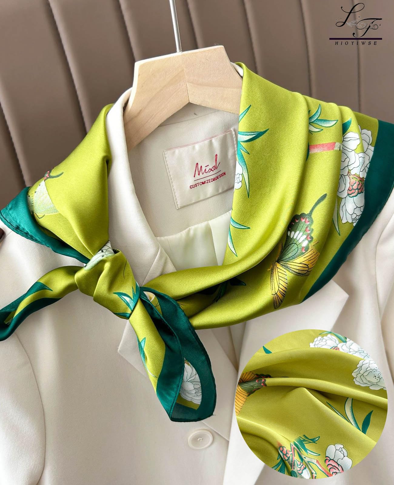 Nolangs Satin Head Scarf – Silk Bandana, Hair & Neck Wrap