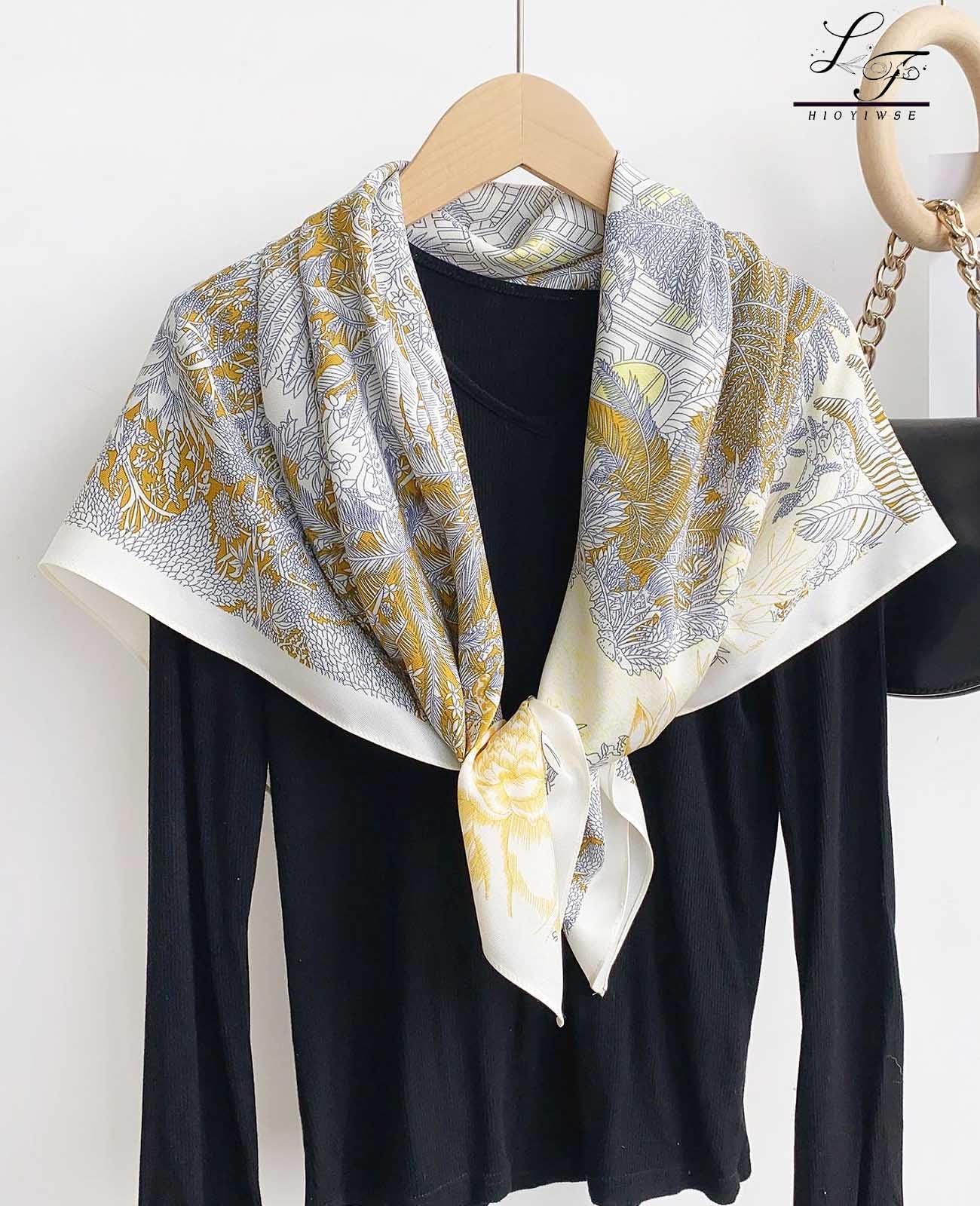 Nolangs Satin Head Scarf – Silk Bandana, Hair & Neck Wrap