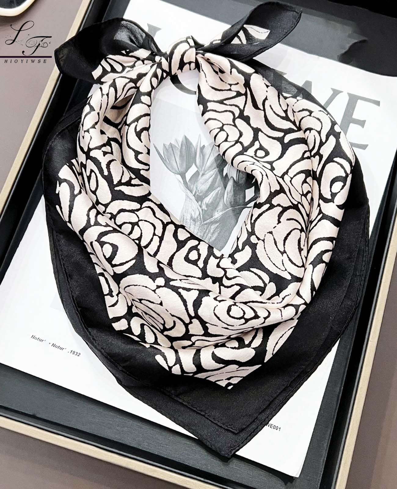 Nolangs Satin Head Scarf – Silk Bandana, Hair & Neck Wrap