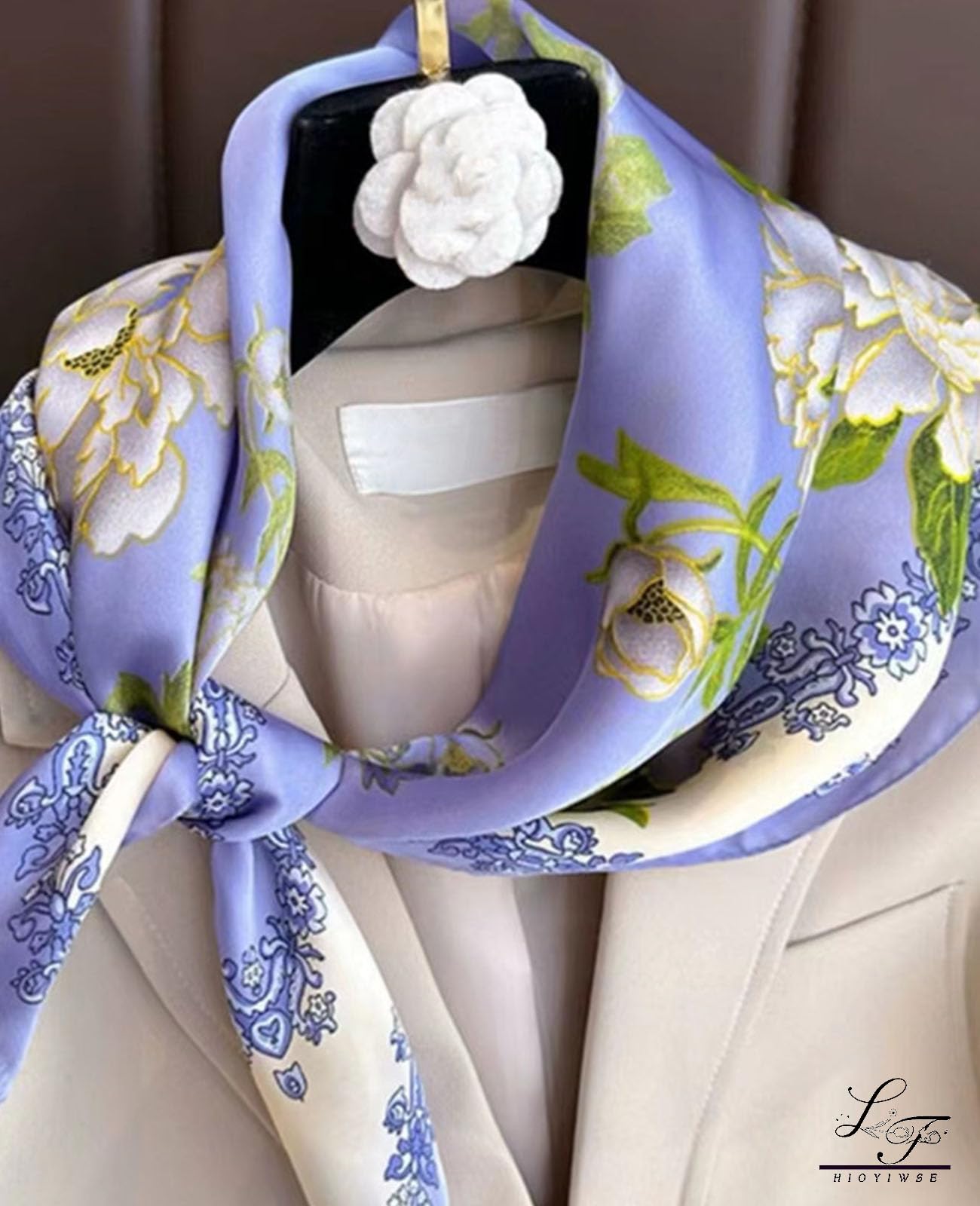Nolangs Satin Head Scarf – Silk Bandana, Hair & Neck Wrap
