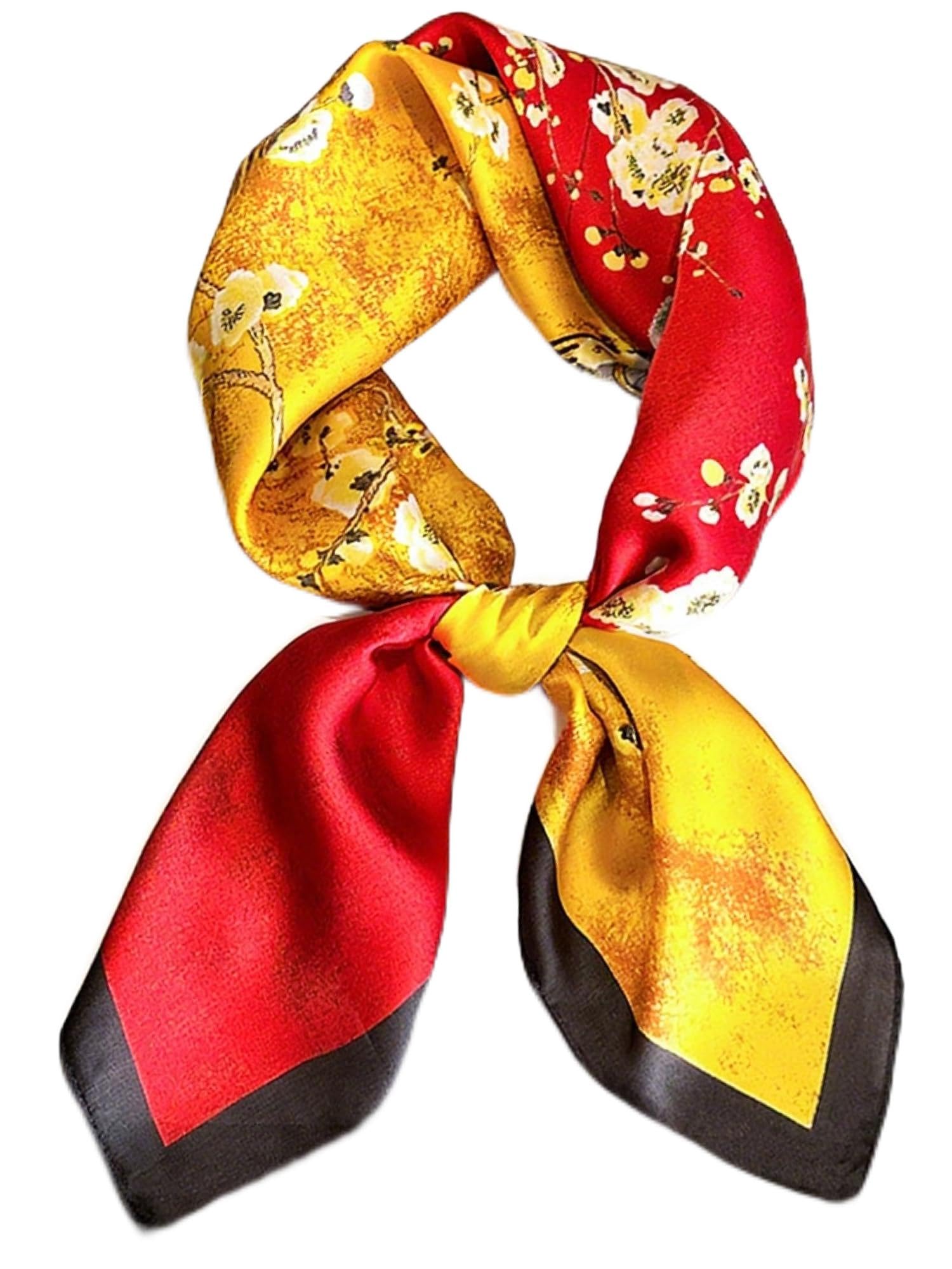 Nolangs Satin Head Scarf – Silk Bandana, Hair & Neck Wrap
