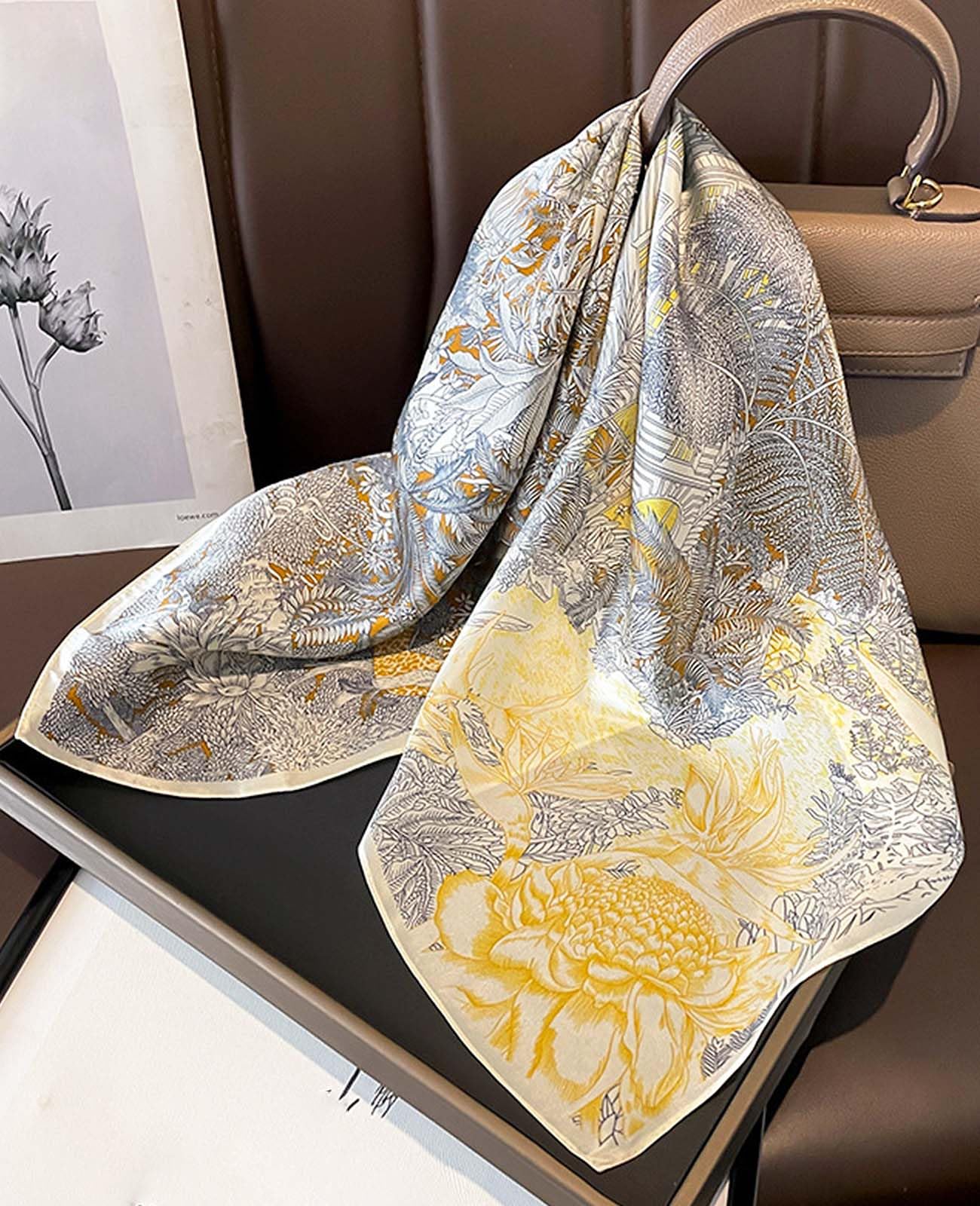Nolangs Satin Head Scarf – Silk Bandana, Hair & Neck Wrap