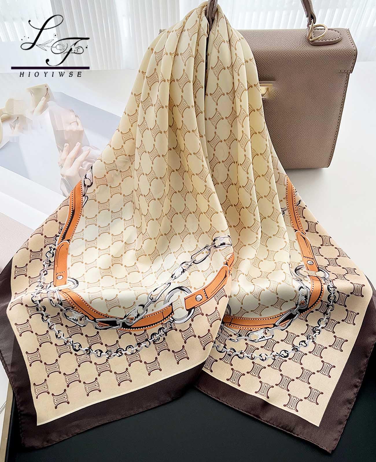 Nolangs Satin Head Scarf – Silk Bandana, Hair & Neck Wrap
