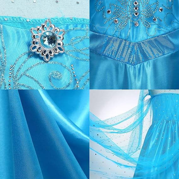 Nolangs Girls Princess Dress – Party & Halloween Costume