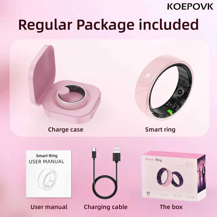 Nolangs 2 Ceramic Smart Ring – AI Health Insights & Care Monitoring