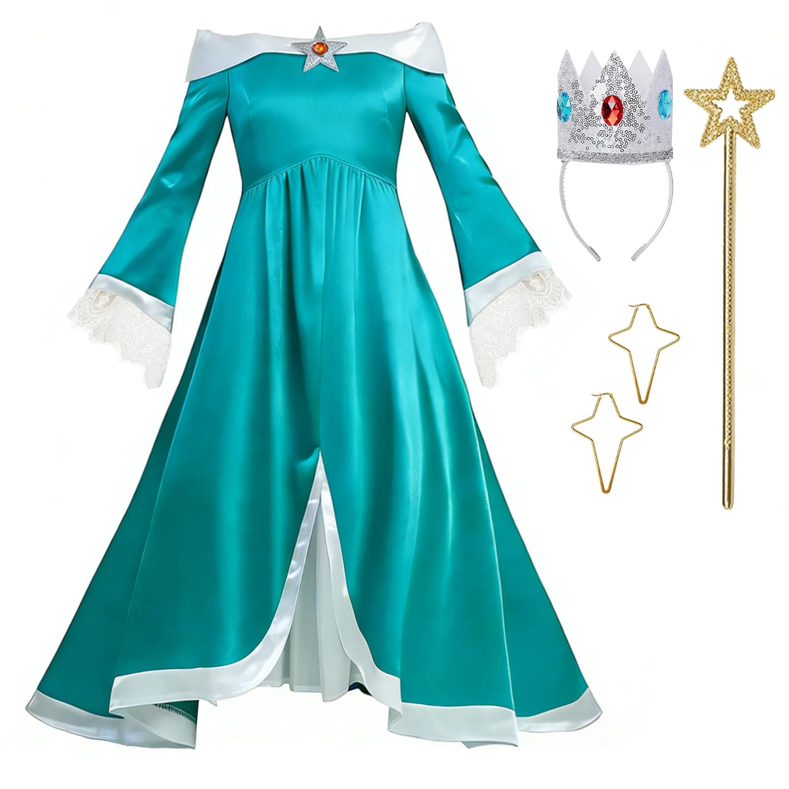 Nolangs Galaxy Princess Dress with Crown