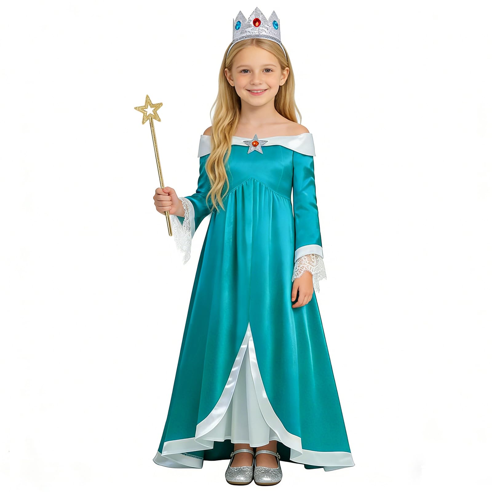 Nolangs Galaxy Princess Dress with Crown