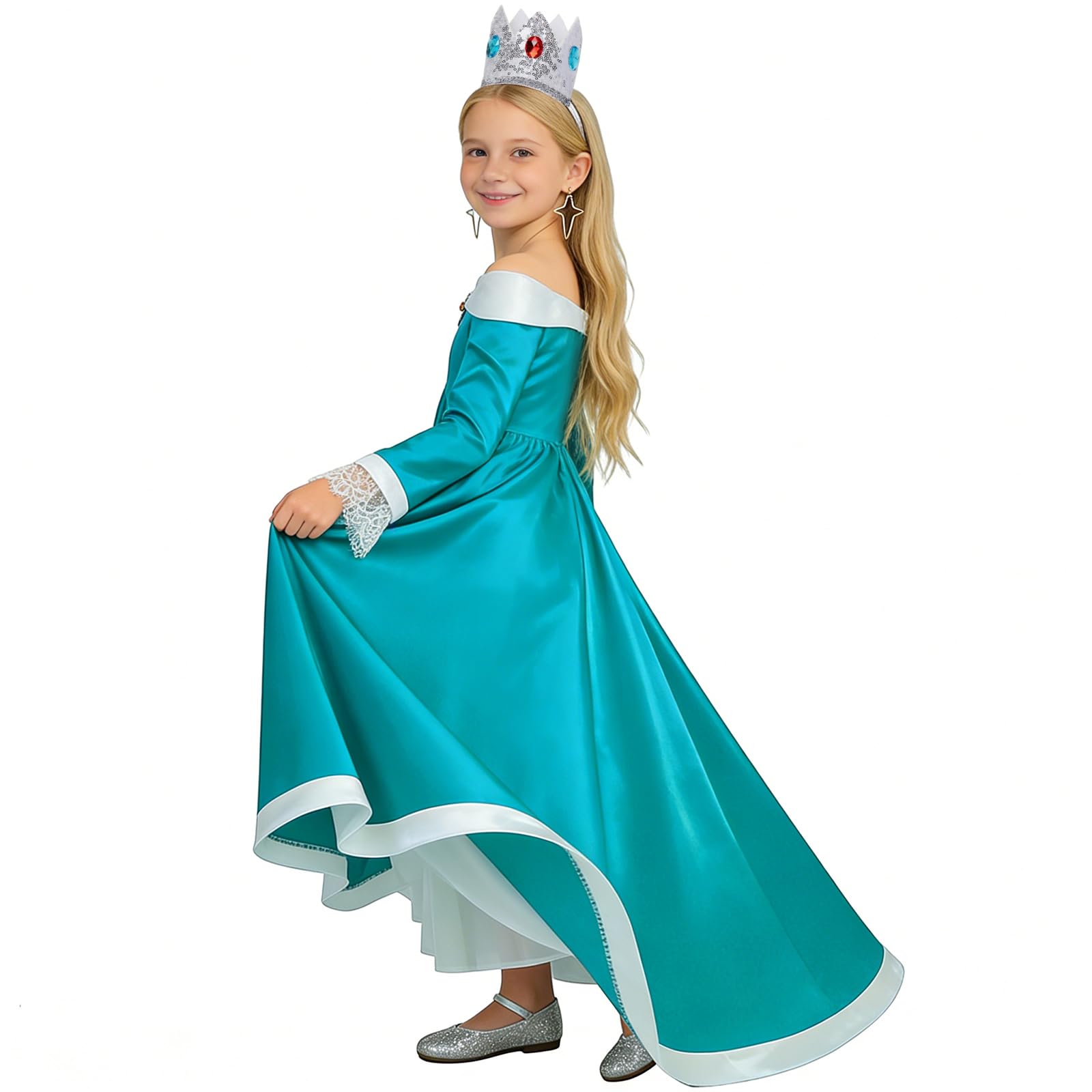 Nolangs Galaxy Princess Dress with Crown